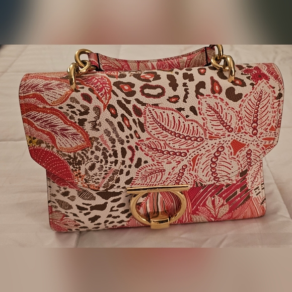 Salvatore Ferragamo New Bianco Calf Stampa Bat Margot - Picture 1 of 14